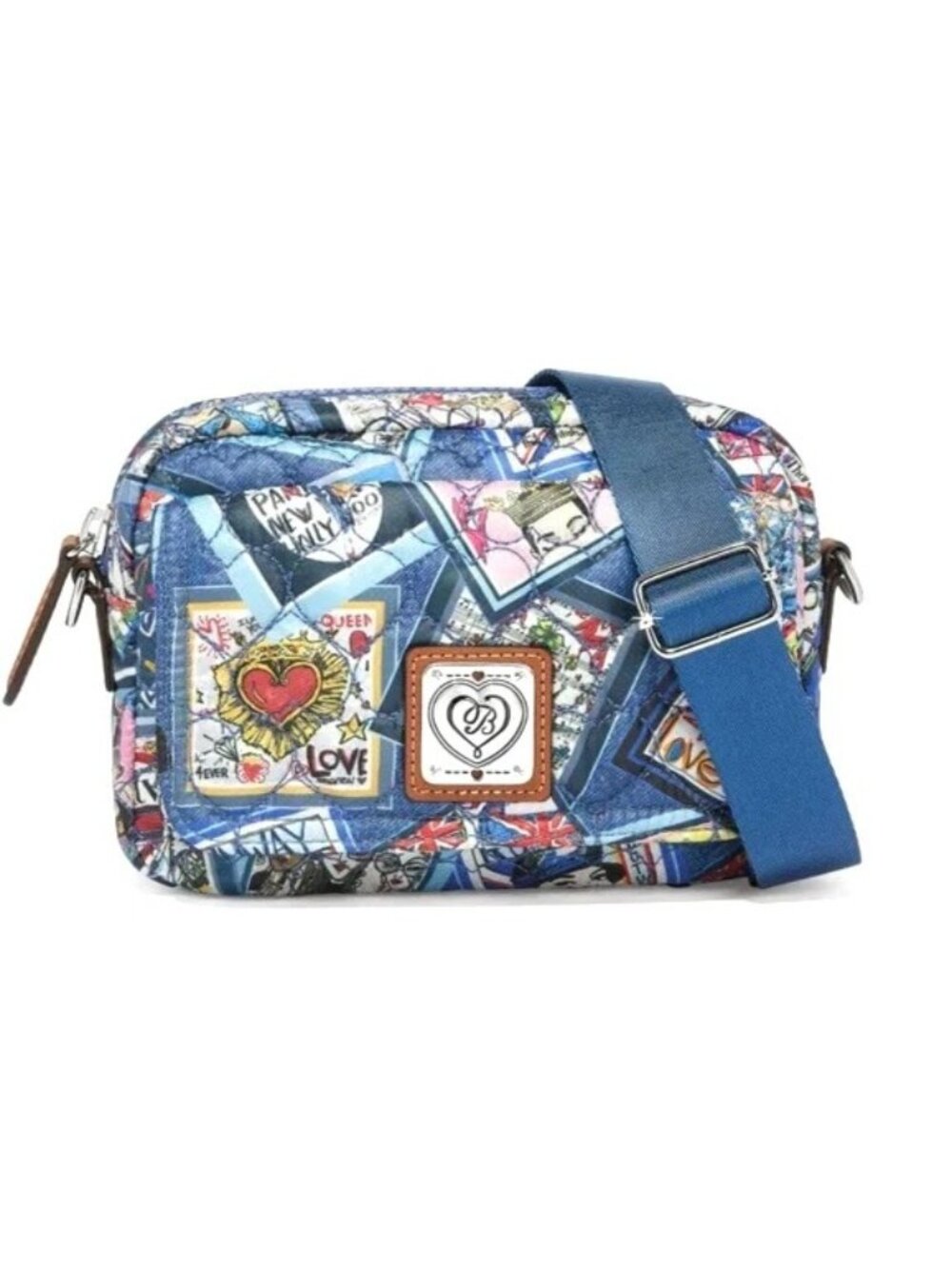 Brighton Heart to Heart Knix NWT $225 Passport Quilted Utility Camera Bag NWT